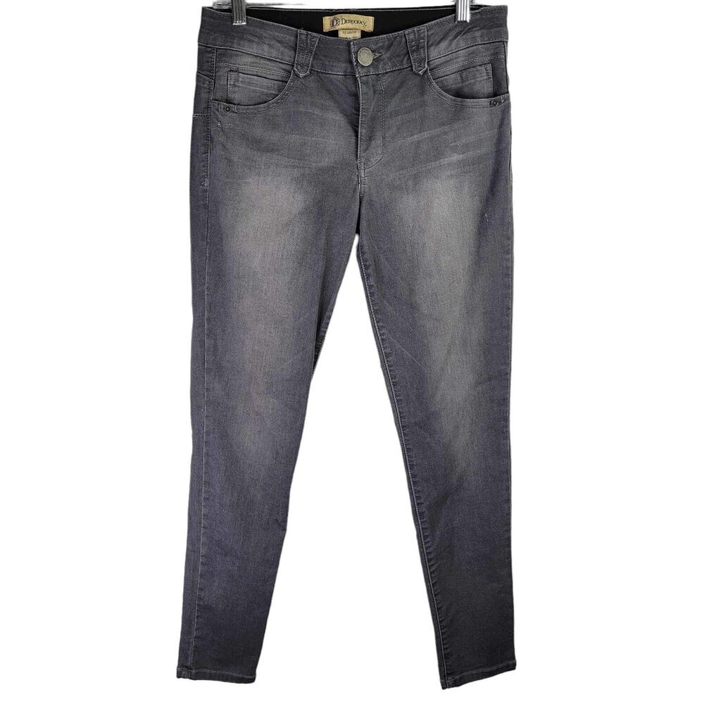 Democracy‎ Jeans Skinny Ab Solution Flex Women's Size 8 Gray Mid Rise